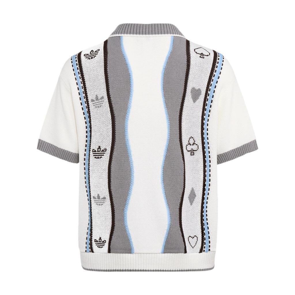adidas Оригинальный U Polo Удобный однобортный вязаный свитер в стиле колор-блок Унисекс свитер KY8310