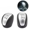 For Renault/Laguna MK3 2007-2014 PU 6 Speed Manual Gear Shift KnobLeather Lever Shifter Hand Ball 2008 2009 2010 2011 2012 2013