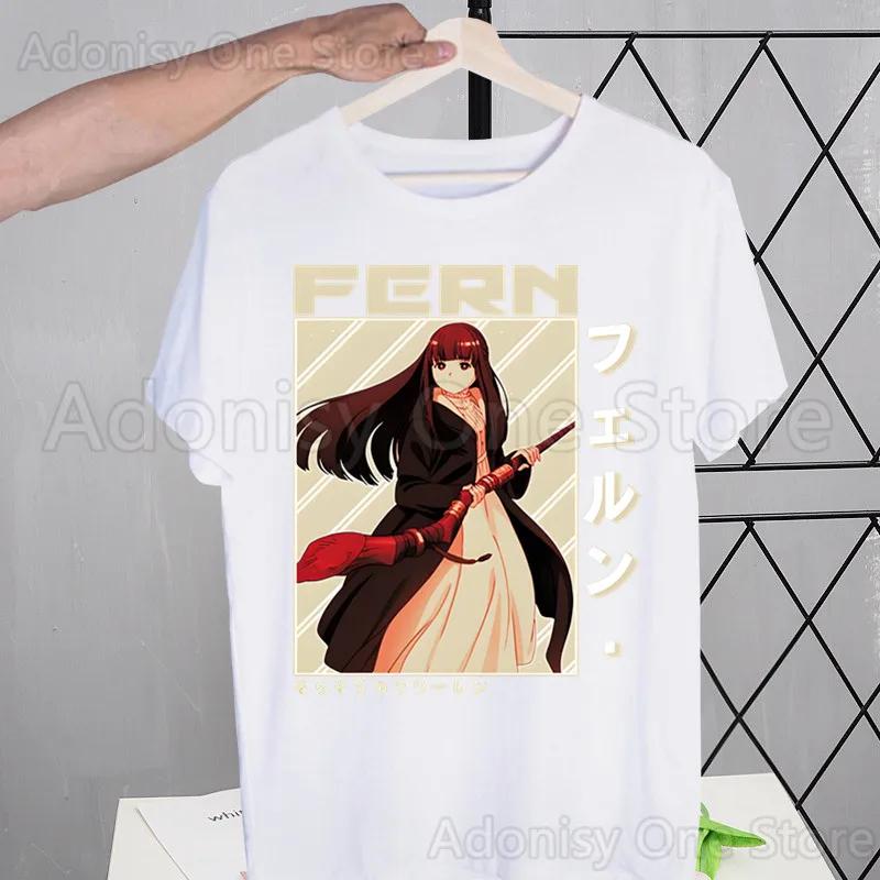 Frieren Harajuku tshirt Printed Unisex Short Sleeve t shirt Casual T-shirt Male Streetwear Tops