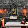 Halloween Crow Night Light Gothic Raven Birds On Church Arch Wall Sconce Light for Halloween Bedside Bedroom Living Room Decor