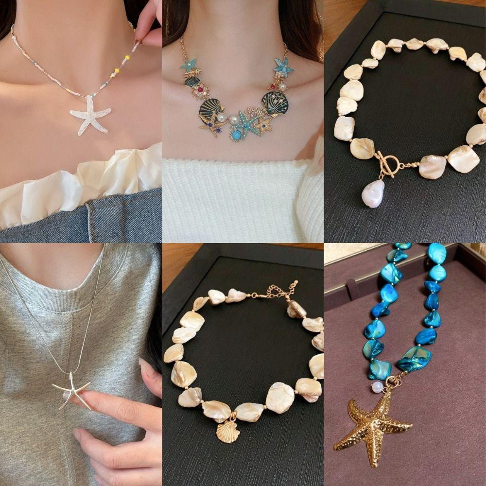 Неправильной формы ракушка, ожерелье, богемный стиль, чокер из ракушек, новая цепочка для ключицы, женская мода