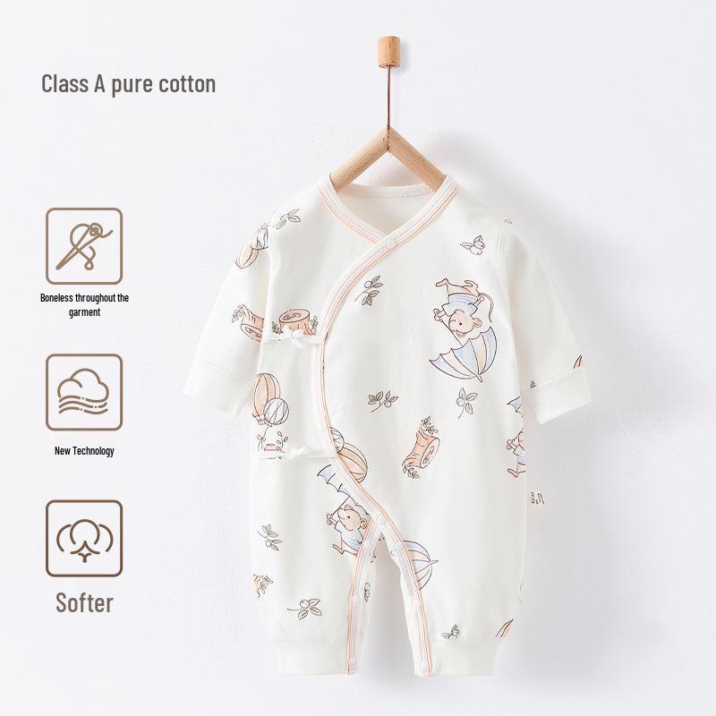 Детский боди из чистого хлопка - Монашеский комбинезон для новорожденных на все сезоны (0-3 месяца)