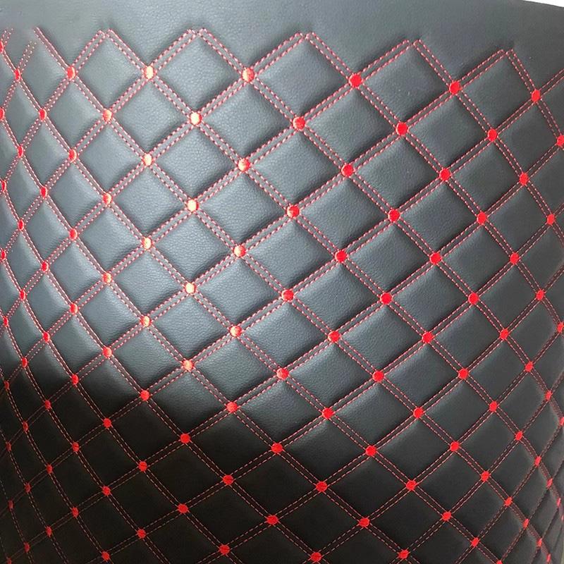 100x155см Стеганая Искусственная Кожа Ткань Вышивка Обивочная Ткань Крыша Автомобиля Прикроватная Кожаная Дверь Губчатая Отделка Декор