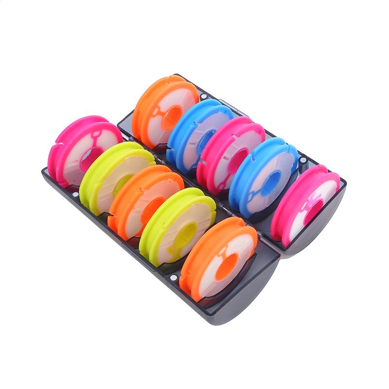 Creative Colorful Mainline Box Silicone Fishing Line Spools Mainline Box Double Rainbow Large Spools Box