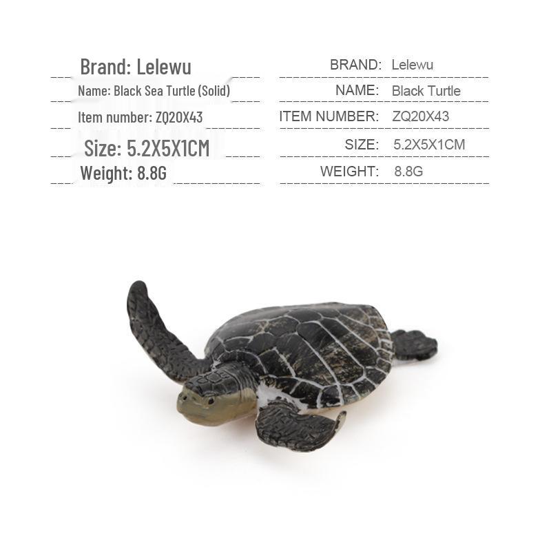 Children's Marine Animal Model Set: Mini Whale, Shark, Dolphin, Turtle, Sea Lion