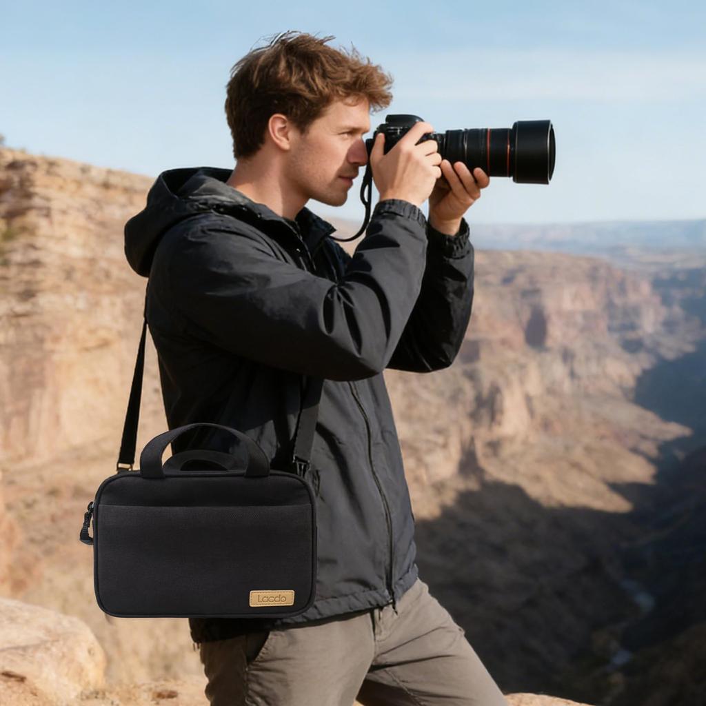 Lacdo Camera Compatible with Canon Powershot SX420 Nikon Coolpix Panasonic Sony A shoulder bag for digital cameras and Bag, SX540, SX530, SX60, HS,