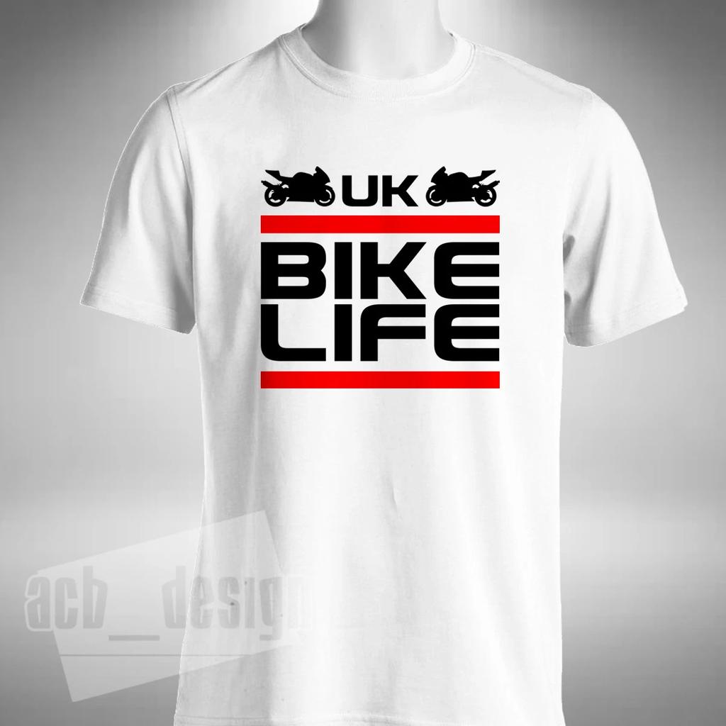 Футболка UK Bike Life Супербайк Мотоцикл Велосипеды Шоссейный велосипед Байкер Гонка Маленький размер до 5XL