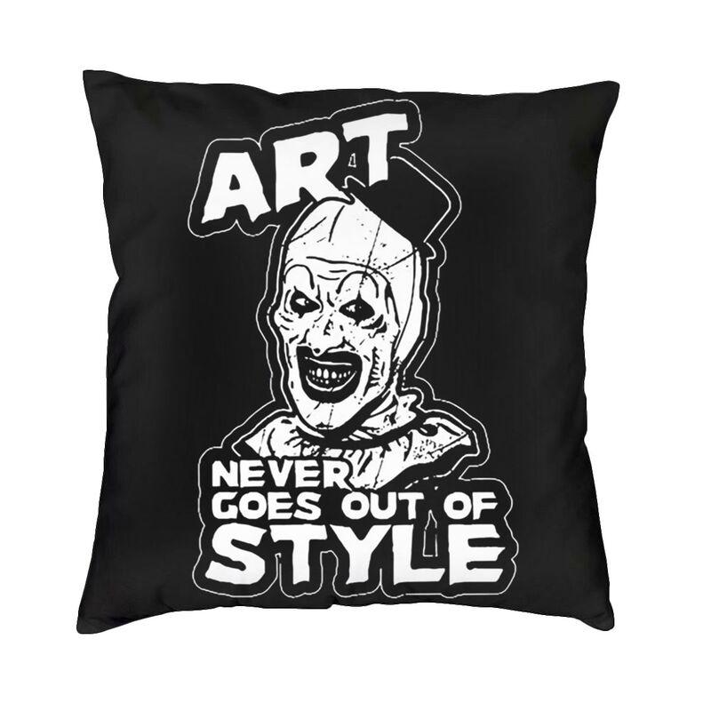 Custom Nordic Style Clown Happy Holliday Halloween Terrifiers Throw Pillow Case Home Decor Cushion Cover 45x45cm Pillowcover