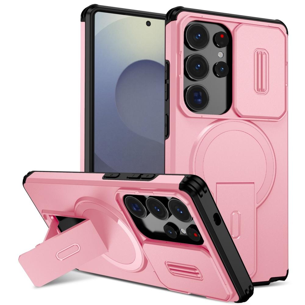 Чехол Armor Slide с защитой камеры и магнитным держателем для Samsung S25 S24 Ultra Plus S24FE S25FE S25 Edge A56 A36 A26 A16 A17