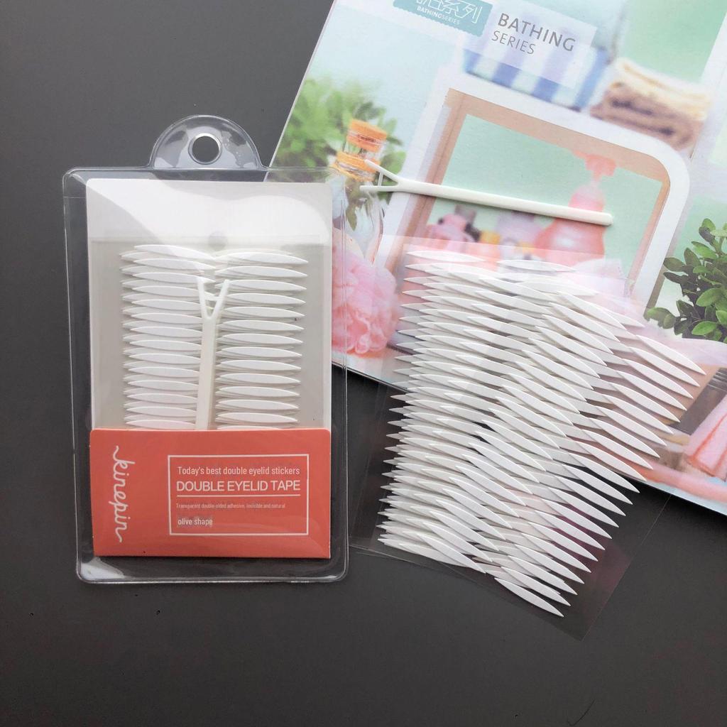 Двусторонние наклейки для век Jinzhiyi в форме оливы: Невидимый, долговечный, водонепроницаемый и устойчивый к поту.