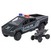 1/24 Tesla Cyber Trucks Сплав Пикап Модель Автомобиля Литье под Давлением Металл Внедорожники Модель Автомобиля Звук и Свет Симуляция Детская Игрушка Подарок