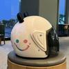 Зимний Милый Мультяшный Электромобильный Шлем - Унисекс, Сертифицирован 3C, Для Любого Сезона, с Ушками для Безопасности Мотоцикла и Электровелосипеда.