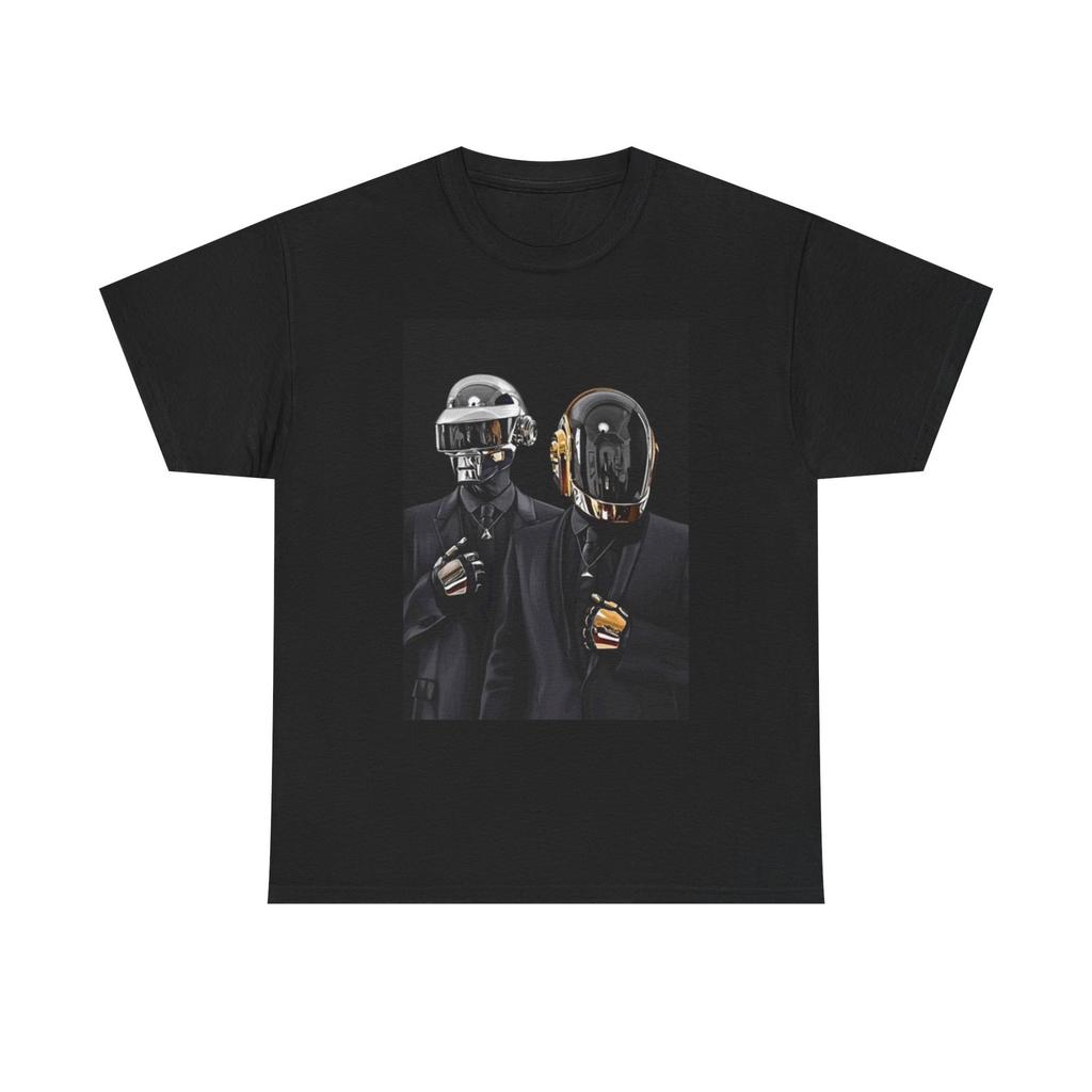 Daft Punk Graphic T Shirt EDM Poster Vintage Unisex Heavy Cotton Tee