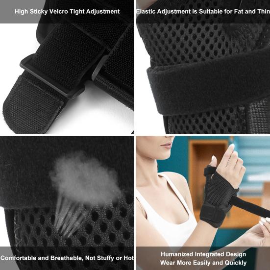 1Pc Thumb Wrist Stabilizer Breathable Compression Adjustable Left Right Hand Thumb Protection Wrist