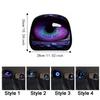 2PCS Colorful Dragon Pupil Car Headrest Covers Auto Interior Decoration Cover  Gift for Car Lover