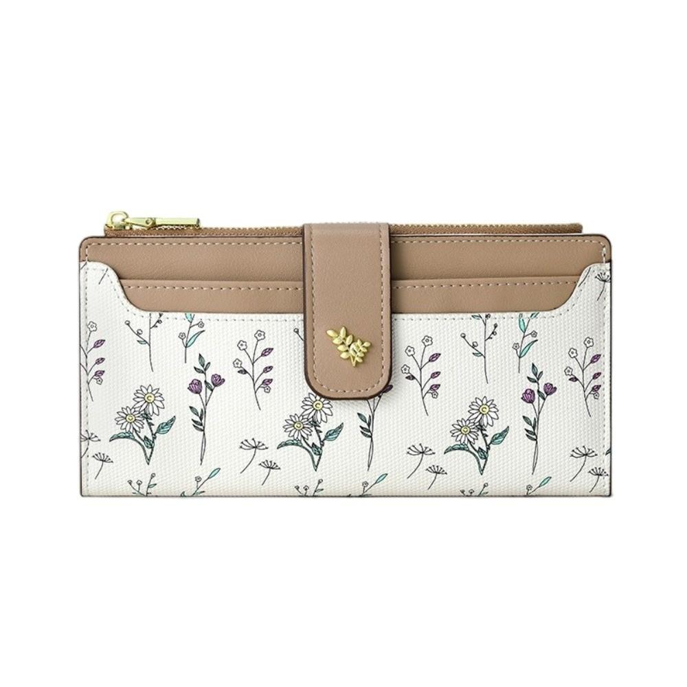 Handheld Long Folding Wallet Waterproof Check Credit Card Bag Fashion Money Purse Bag Travel