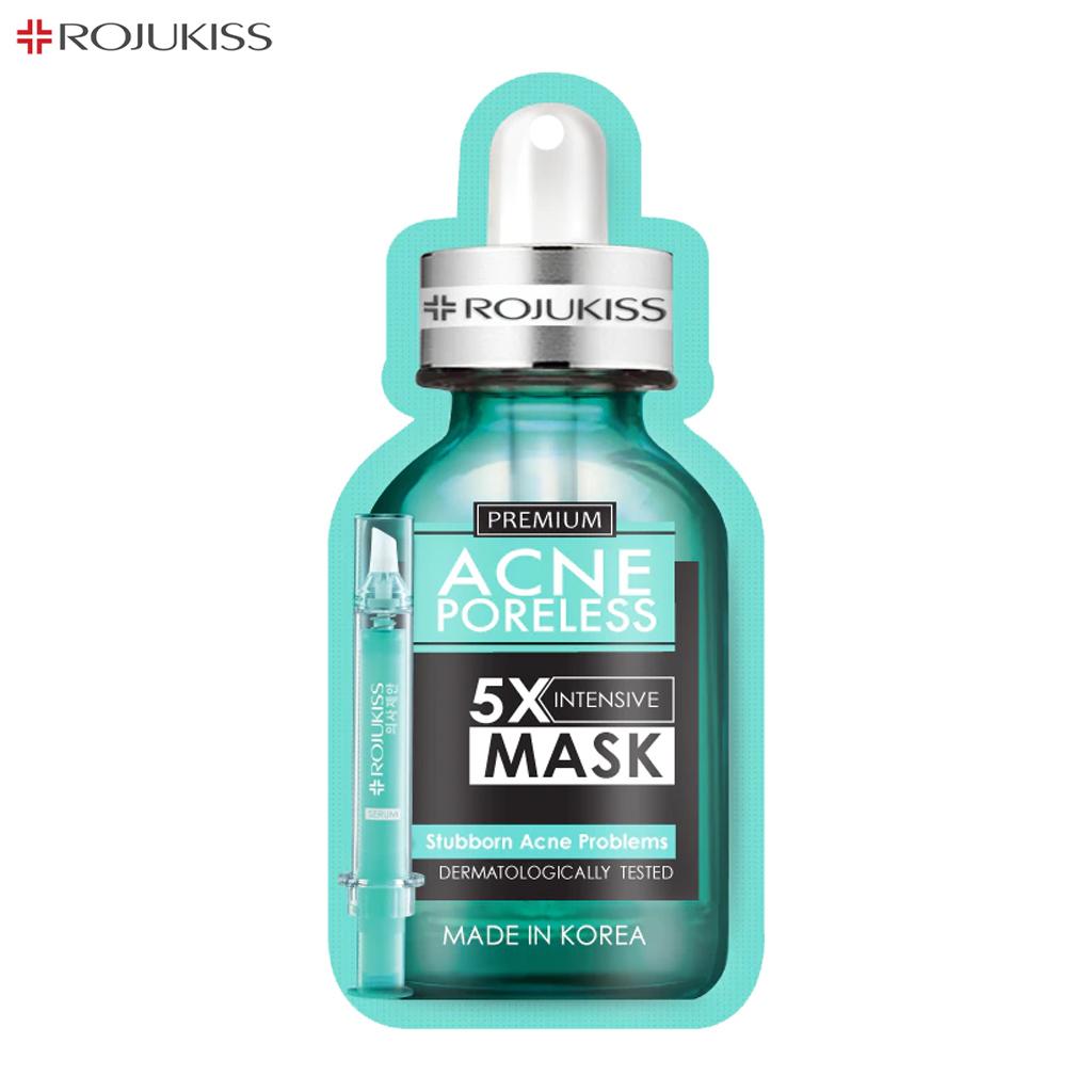 Rojukiss Акне/Укрепляющая/Красная сыворотка/Глута/HYA/Омега/Идеальная/Восстанавливающая/Белая/Цинковая интенсивная маска без пор 5X 25 мл - Thai Skincare