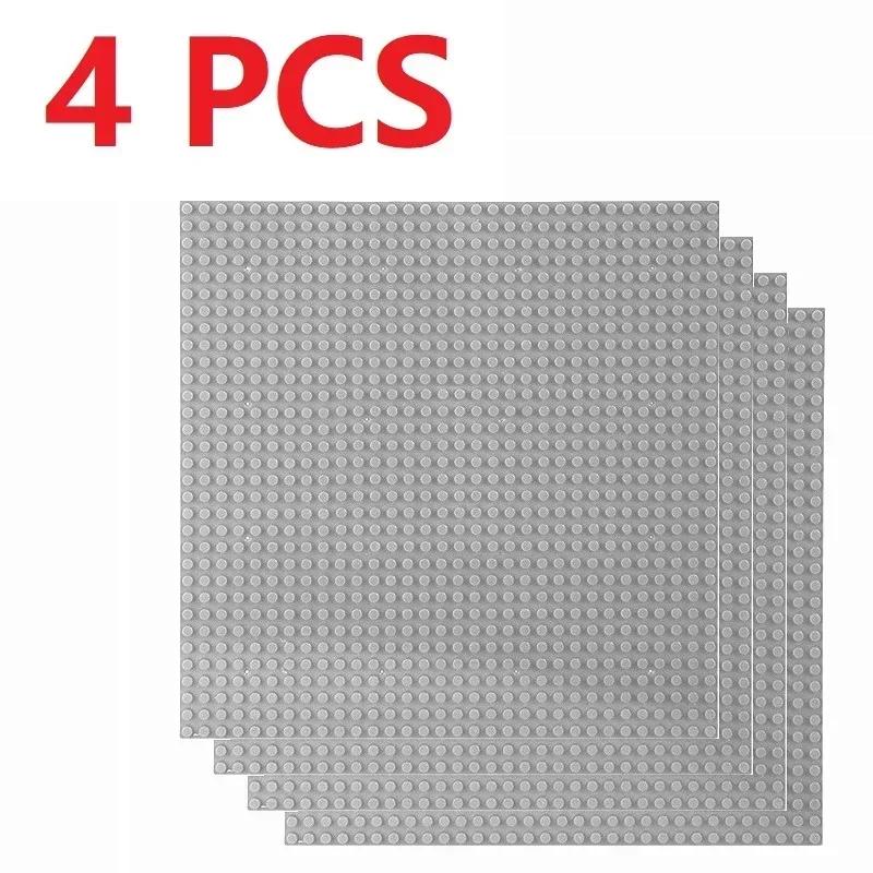 4 шт. Основания для кубиков 32x32 16x32 Классические Основания Строительные кубики DIY Пластиковая сборка Совместимы со всеми брендами Городской игрушка