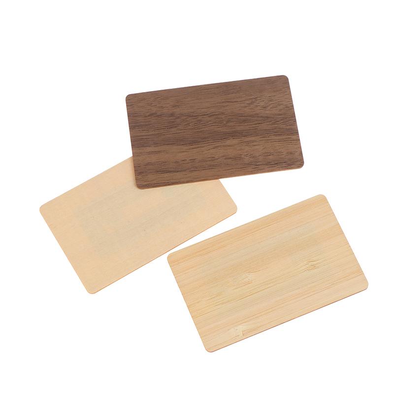 Wooden Blank Nfc Card 13.56Mhz Rfid Tag 504Bytes 215Ntag Chip Membership Contactless Social Recognition Lasercard