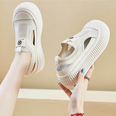 2025 Лето Новая Корейская Версия Тканевая Обувь для Студенток Увеличивающая Рост Сетчатая Дышащая Кеды Женская Обувь Повседневная Обувь