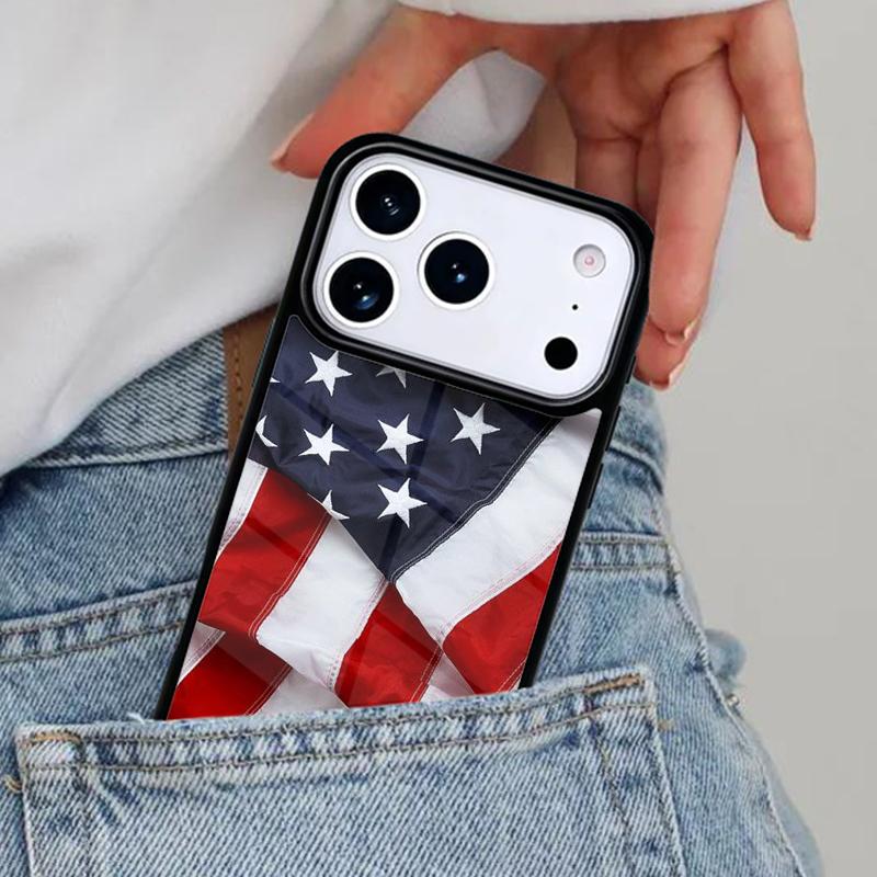 Чехол для телефона с флагом США для iPhone 16e 15 14 13 12 17 Pro Max Plus Air 17pro Чехол Coque