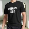 Новая Футболка Weekend Vibes Активный Логотип Футболка Смешная Размеры от S до 5XL