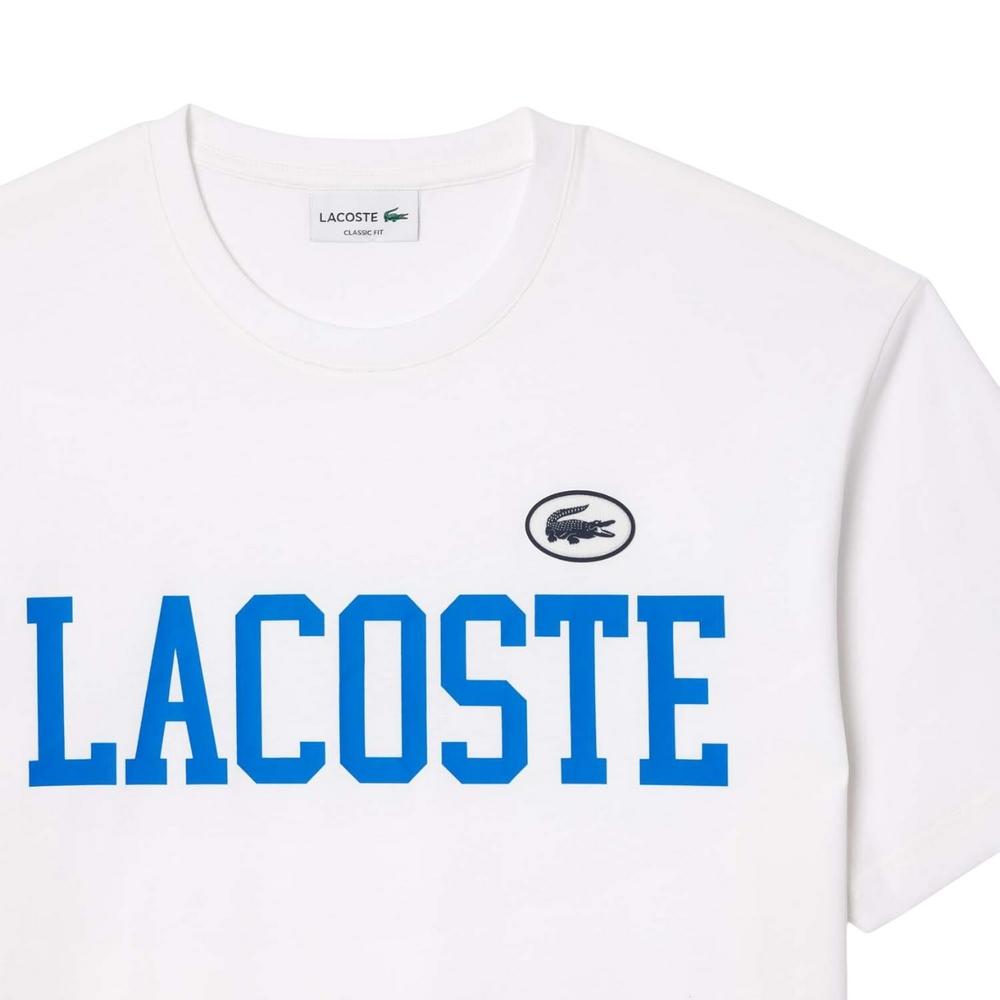 Lacoste Mens Contrast Cotton Badge T-Shirt