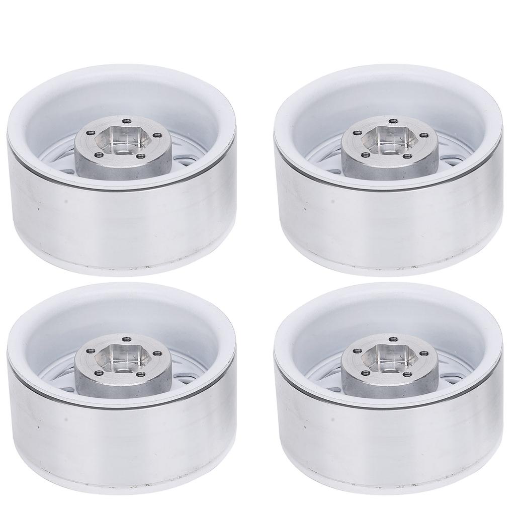 4pcs 1.9'' Aluminium Alloy Wheel Rims Hubs for 1/10 RC Crawler Fit for Axial SCX10 TRX4