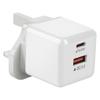 Компактное быстрое зарядное устройство Ice Cube PD20W+QC3.0 с разъемами A+C, стандартами UK/EU/US и совместимостью с TYPE-C