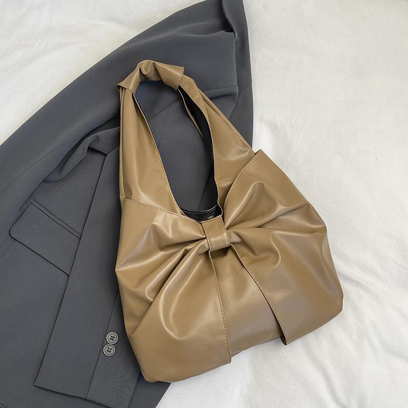 Женская сумка-тоут из искусственной кожи с декором-бантом, большая вместимость, на плечо/в руку CLE