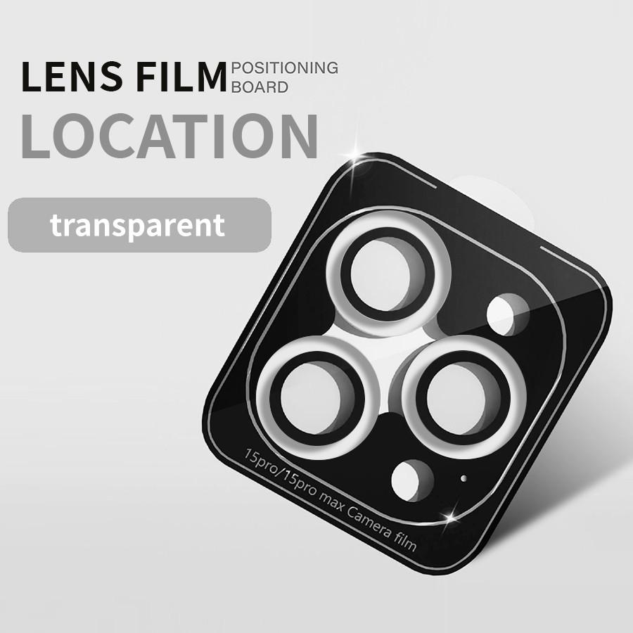 Metal Ring Lens Protector Tempered Glass Camera Cover For iPhone 16 15 14 13 12 11 Pro Max 16 Plus 13 Mini