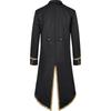 European & American Steampunk Medieval Halloween Tailcoat for Men