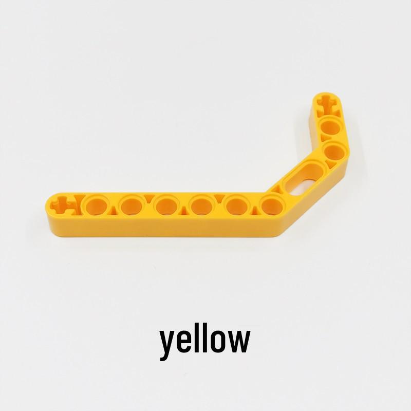 Compatible LEGO Technic 32009 11.5 Bent Beam 4495412, White Double-Bent Thick Link with Holes