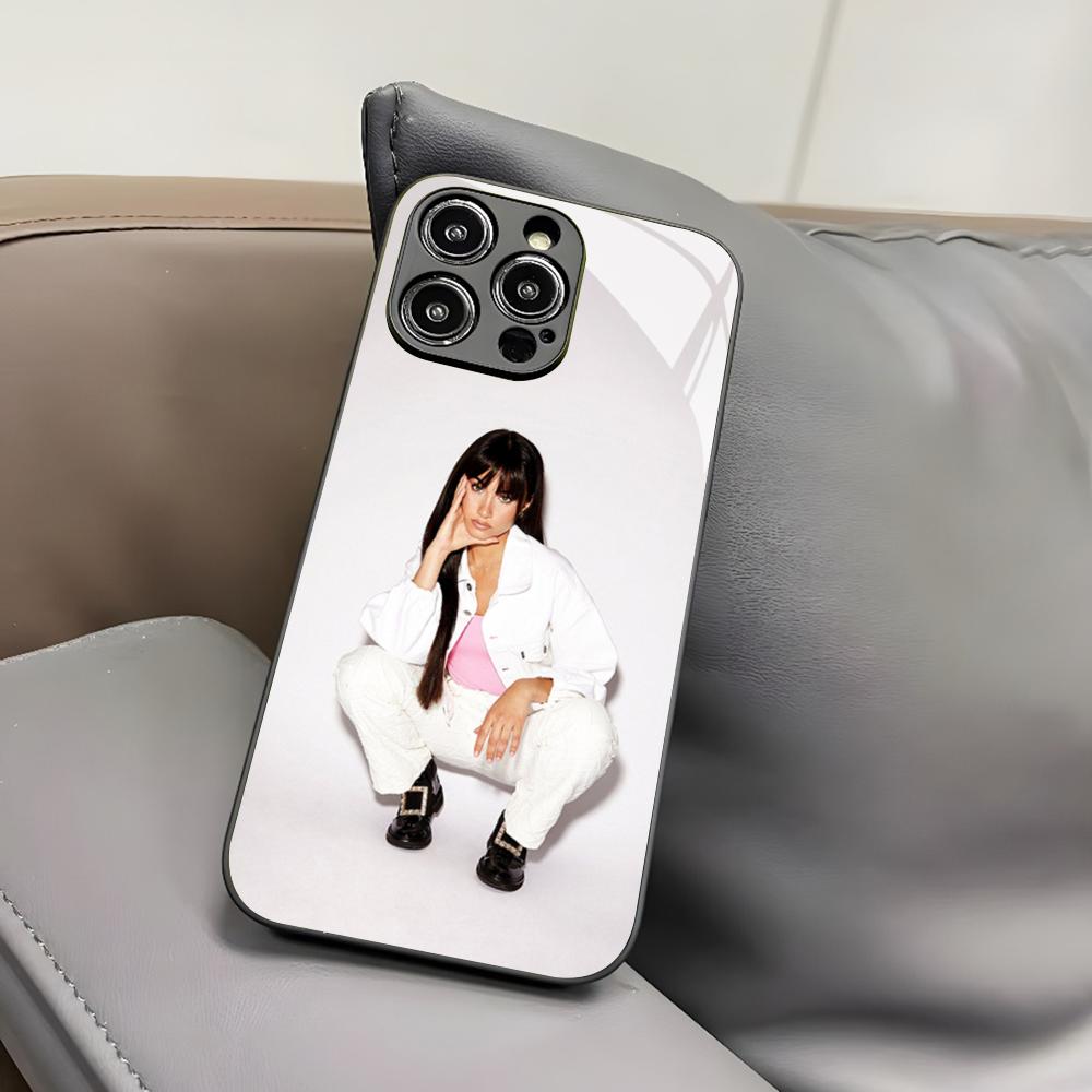 Чехол для телефона Singer A-Aitana Alpha для Iphone 17 Air 16 15 14 12 11 13 Pro Max Mini X Xr Xs Puls Черное Стеклянное Покрытие