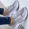 Sneakers  New Fashion Wedge Platform Plus Size Casual Sports Shoes Women Lace-up Mesh Breathable Women's Vulcanized Shoes