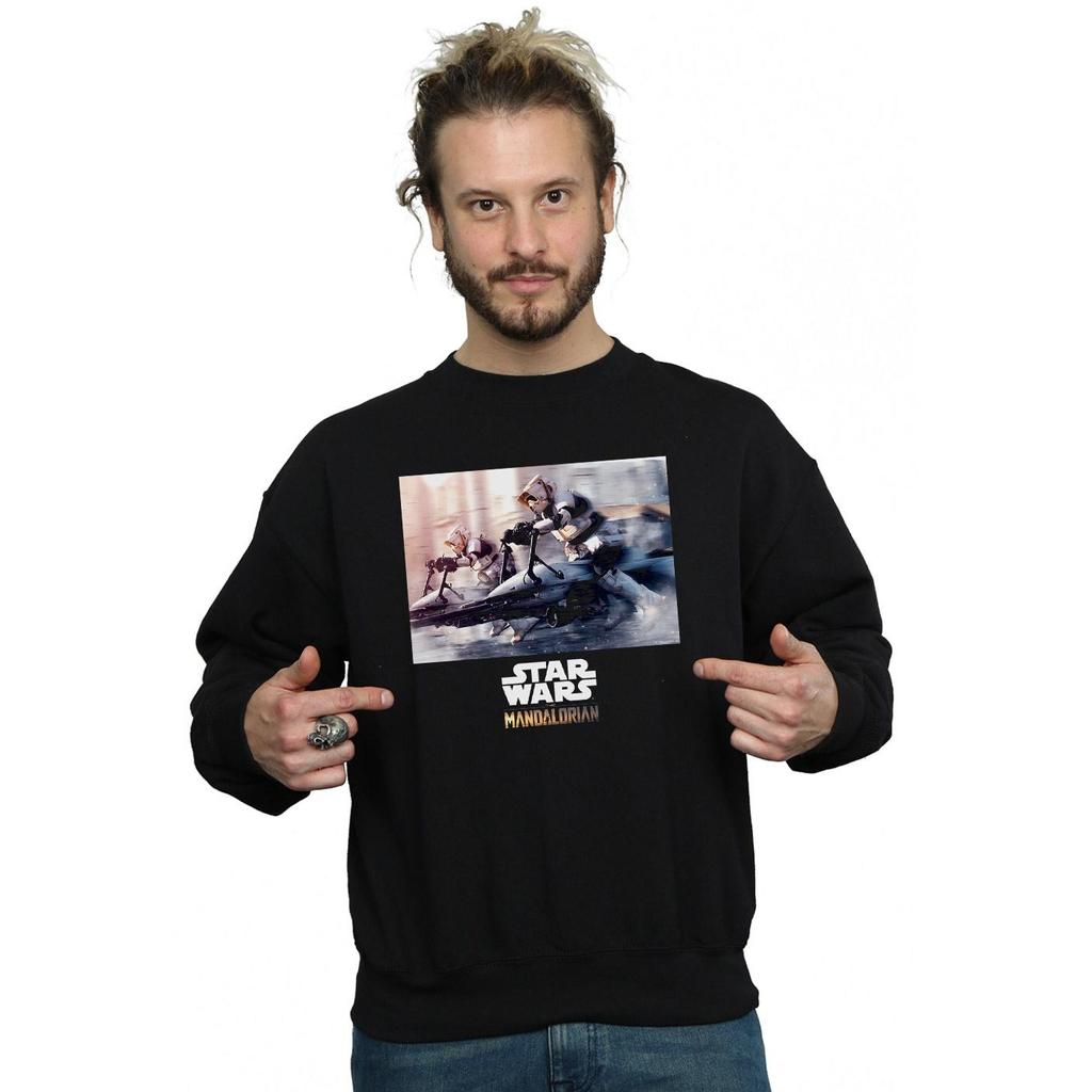 Star Wars Mens The Mandalorian Scout Troopers Sweatshirt
