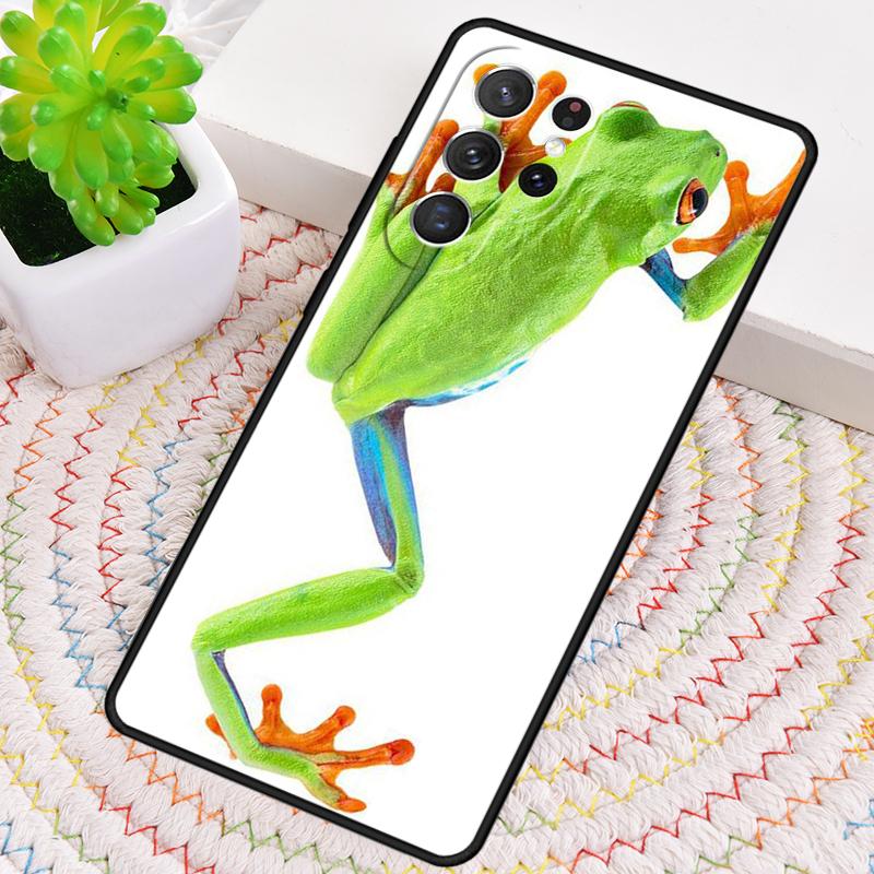 Синий Лягушонок Тропический Дождевой Лес Чехол для Телефона для Samsung Galaxy note 10 pro S26 Ultra S23 S24 FE S25 S21 S22 PLUS ударопрочный Чехол