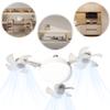 Drone Fan with LED Light Remote Control Silent Ceiling Fan E27 Universal Dimming Fan for Dining Room Bedroom Living Room