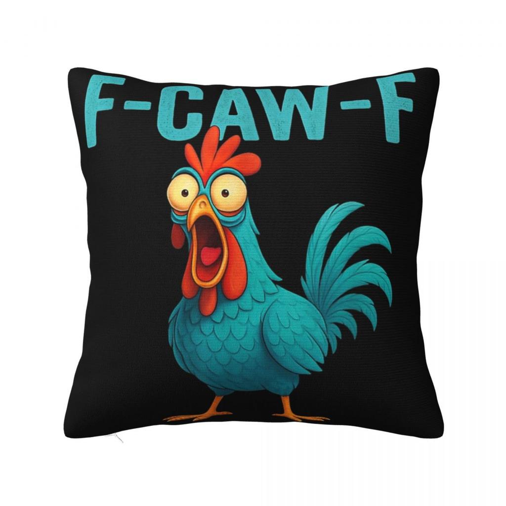 Decorative Pillow Cover Funny F-Caw-F Chicken Fcawf Merch Bed Throw Pillow Case Cover Drop Shipping Multiple Sizes