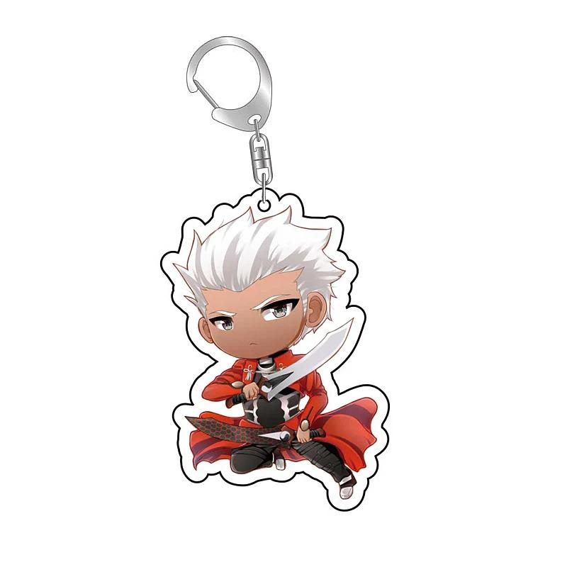 Fate Stay Night Тосака Рин Алтрия Пендрагон Милый Мультяшный Брелок Kawaii Брелоки Части для Сумки и Модный Подарок