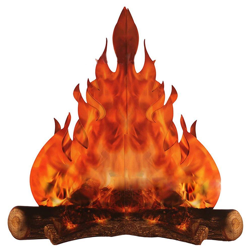 Бумажный 3D Декоративный Картонный Костер Центральный Элемент Огонь Вечеринка Украшение Искусственное Пламя Огня