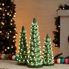 Retro Hand-Painted Tabletop Christmas Trees with LED Lights Colorful LED Mini Christmas Tree for Tabletop Home Festive Decor