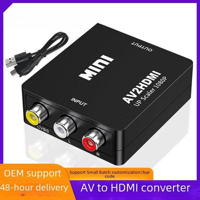 Видеоконвертер 1080P AV в HDMI для RCA-мониторинга, игр и телеприставок
