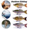 5CM/2.5G Multi-Jointed Fishing Lure with Hooks Slow Sinking 6-Section Swimbait Bionic Hard Artificial Bait Freshwater Saltwater Fishing Accessories