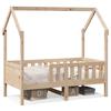 VidaXL Children's Bed Frames House Shape 80x160cm Solid Pine Wood, House-Shaped Bed Frame, Bed Frame for 850710
