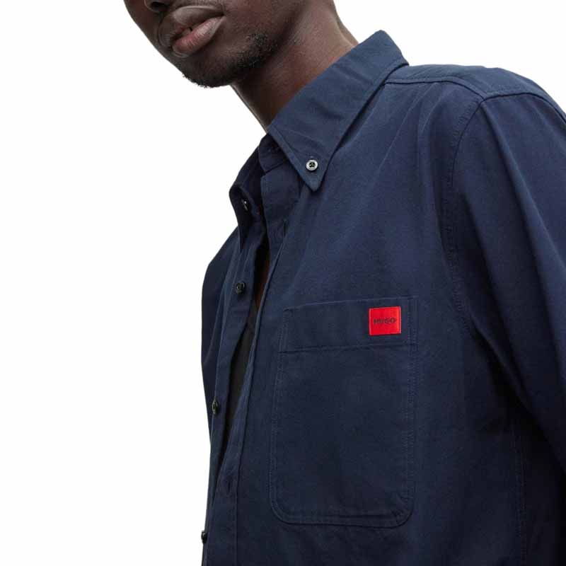 Hugo Boss Рубашка Мужская Темно-синяя 50479302-407
