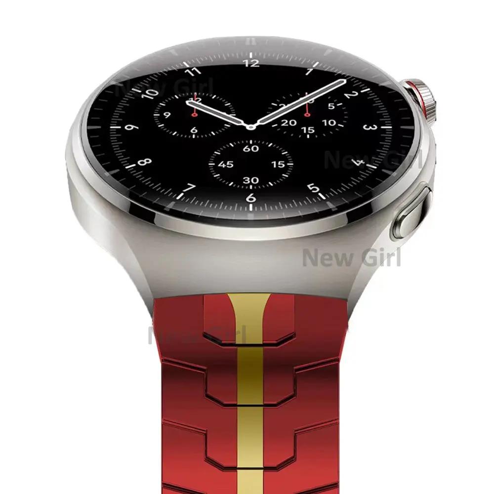 20 22 мм Роскошный ремешок из нержавеющей стали Для Huawei Watch 4 Pro GT3 46 мм Для Samsung Galaxy Watch 6/5/4 Pro 45 мм Gear S3 Металлический браслет