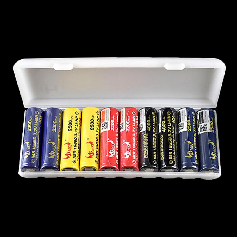 Portable Plastic Battery Case Cover Holder Storage Box For 10Pcs 18650 Batteries