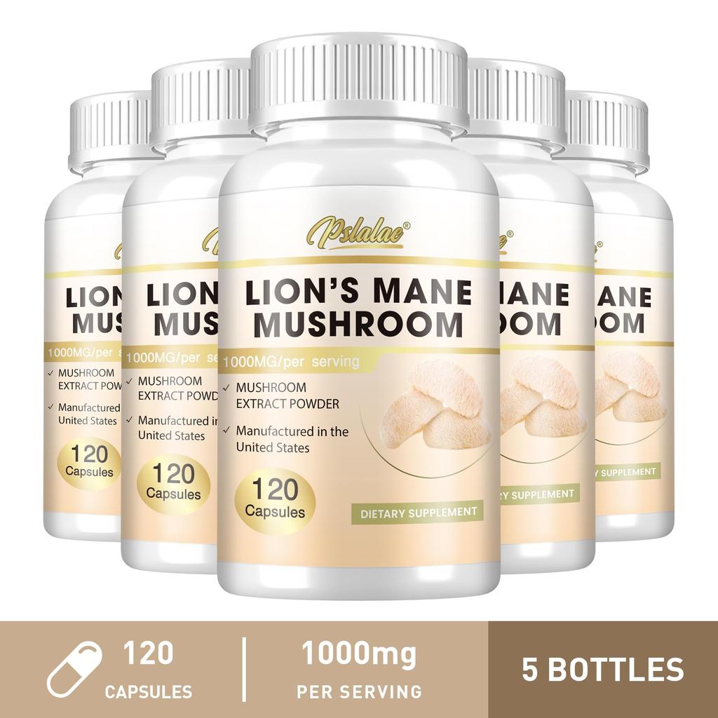 Pslalae - Hericium erinaceus Extract Powder Capsules - Brain Cognitive Health