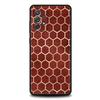 Чехол с сотовым узором для Samsung Galaxy A17 A13 A15 A25 A35 A51 A55 A71 A21S A11 A31 A41 A23 A53 A73 5G A03S A05s